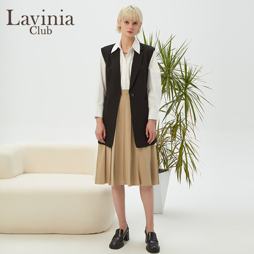 LaviniaClub一粒扣西装马甲