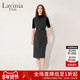 Lavinia轻奢无袖 连衣裙女2025秋新款 约简气质通勤条纹长裙B55L02