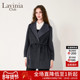 新款 Lavinia气质大翻领浴袍式 毛呢外套羊毛大衣女2025冬装 J57D117