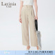 P43K113 休闲裤 Lavinia夏新款 轻职商务风简约纯色高腰直筒西装