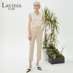 通勤面试西装 商场同款 拉维妮娅九分小西裤 女春秋新款 J31K06 裤