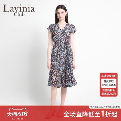 Lavinia Club/拉维妮娅2026夏季新款优雅轻熟风茶歇连衣裙R63L56R