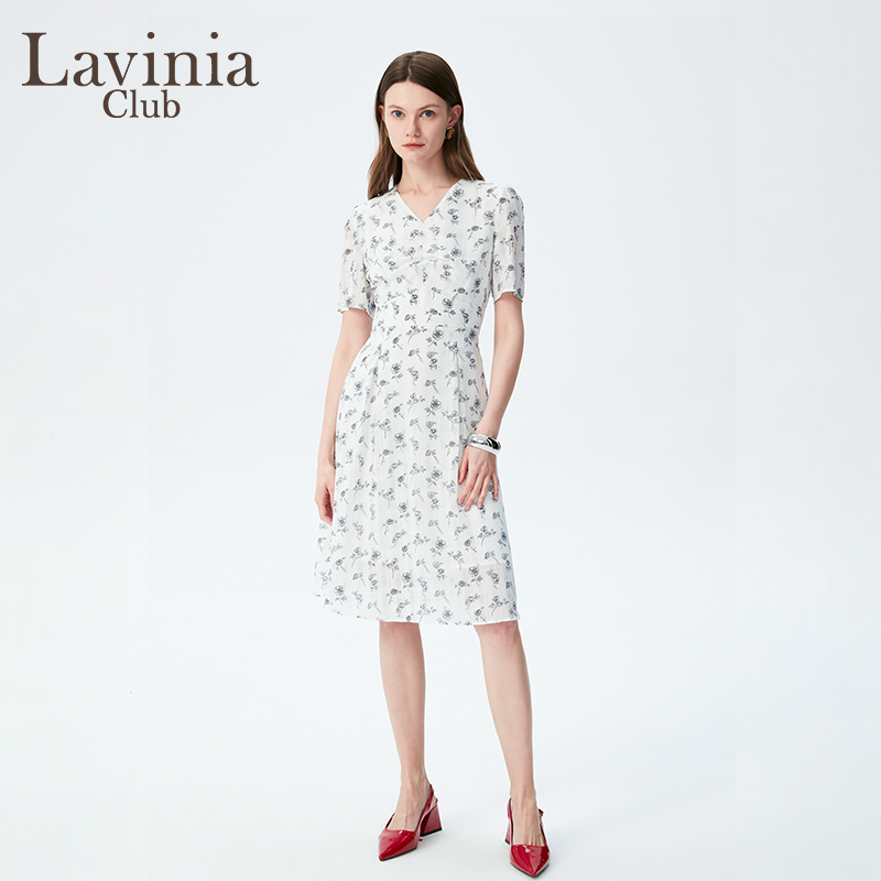 LaviniaClub休闲通勤A字裙