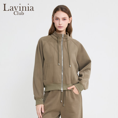 Lavinia短款立领开衫女冬显瘦
