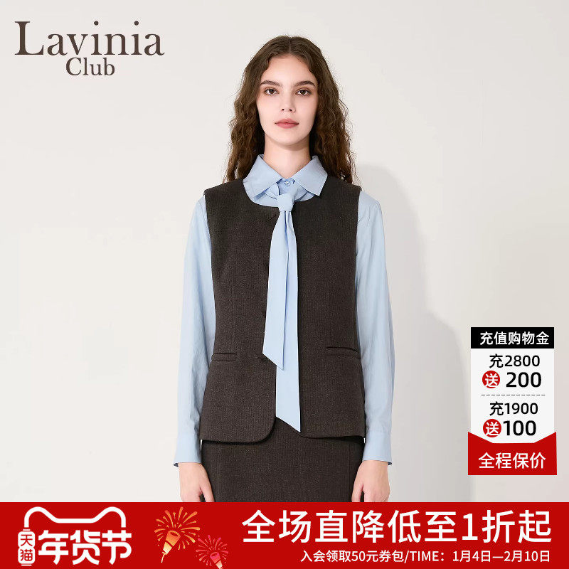 Lavinia女装马甲2025年秋冬新款通勤商务职业无袖气质上衣J57M03,女装/女士精品,马夹,淘宝优惠券,粉丝福利购,淘宝优惠卷