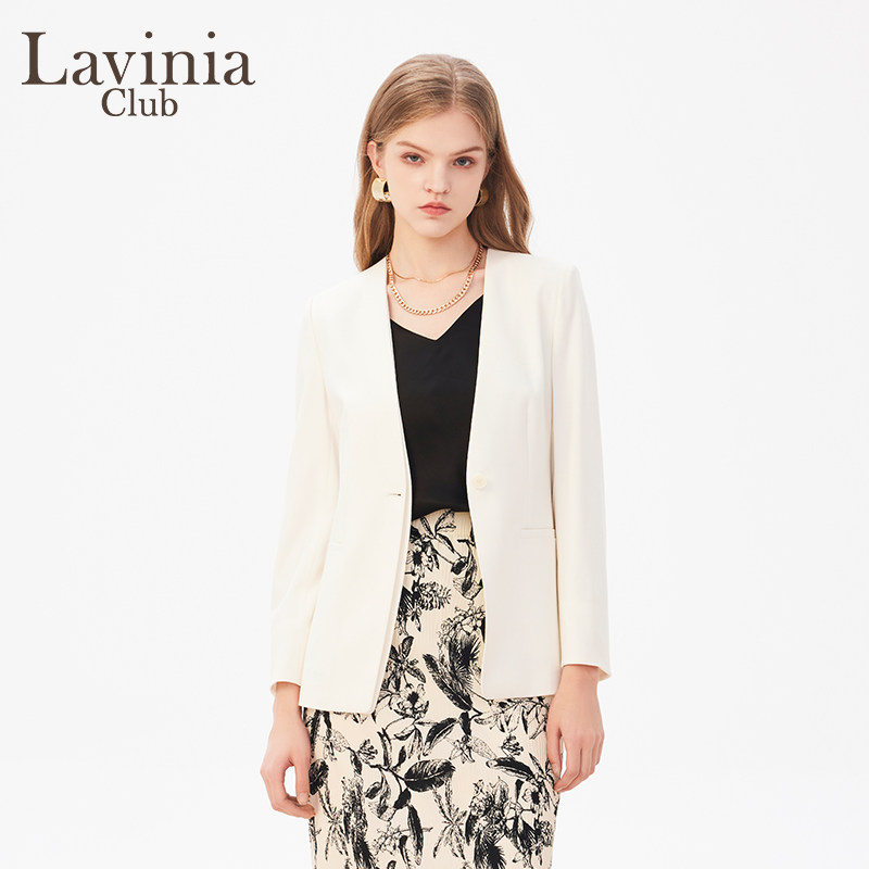 Lavinia Club/拉维妮娅春秋新款简约通勤OL西装外套女B41W01P