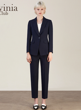 Lavinia女装商场同款通勤微喇裤春秋新款时尚休闲西裤B25K11S