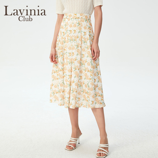 法式 Lavinia春夏新品 田园风甜美碎花半身裙高腰显瘦Y33Q126S