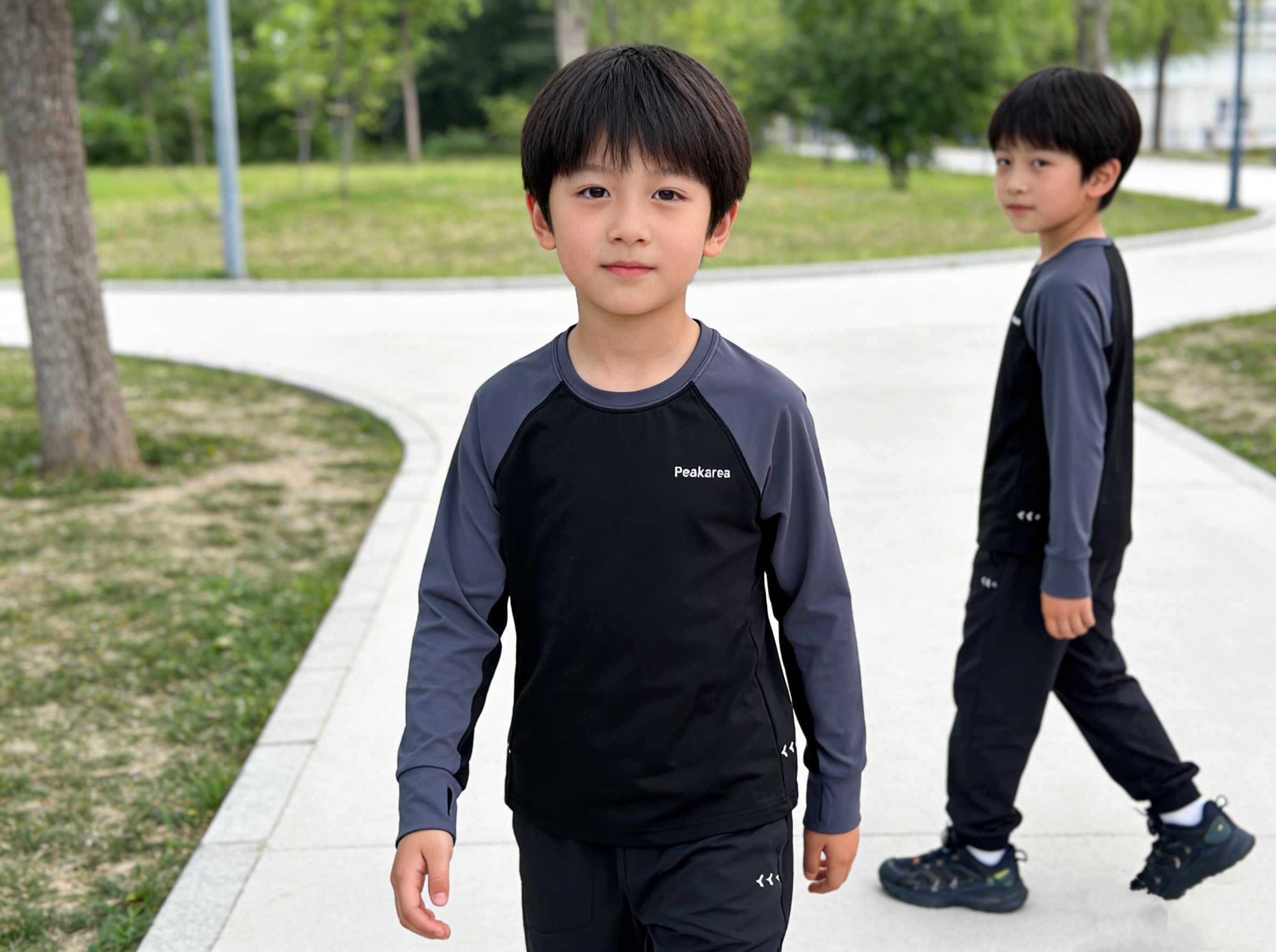 儿童男长袖户外春装2026新款中大童休闲春季卫衣帅气男孩春秋款潮