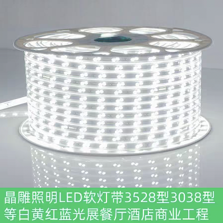 晶雕照明LED软灯带3528型3038型等白黄红蓝光展酒店商业工程家庭,家装灯饰光源,室内LED灯带,淘宝优惠券,粉丝福利购,淘宝优惠卷