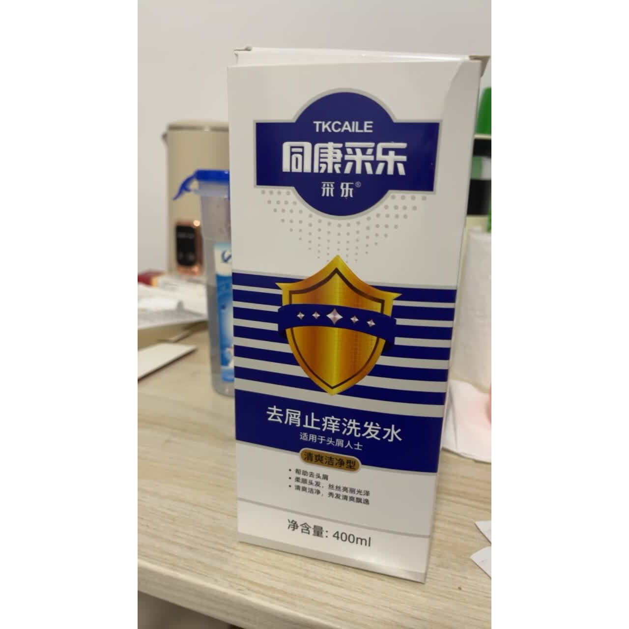 采乐同康采乐控油去屑洗发水止痒洗发露清爽型洗发液男女士400ml