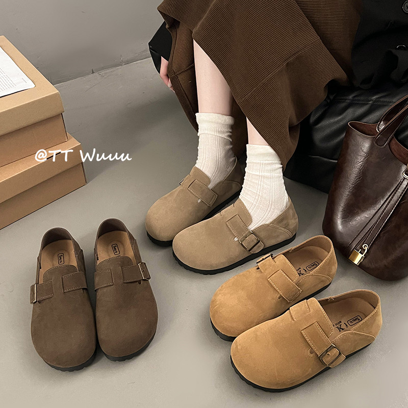 TTWuuu复古勃肯鞋女休闲全包牛反绒内增高新款爆款文艺一脚蹬单鞋,女鞋,勃肯鞋/软木鞋,淘宝优惠券,粉丝福利购,淘宝优惠卷