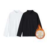 1w件+420g德绒加绒2026春纯色长袖打底T恤假模特T2601-JR特P16.5，男装T恤，电商A030