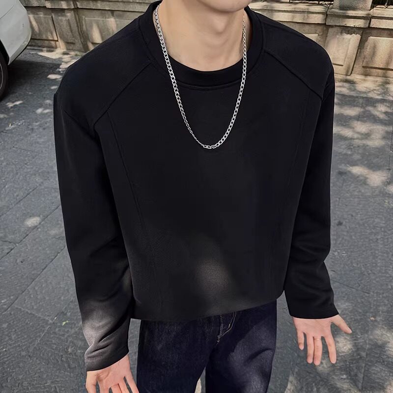 3w件+280g 2026春款重磅华棉解构打底长袖T恤 高街 T2596 特P15图片