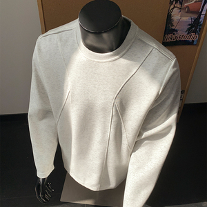 2000件+320g 新款设计感宽松长袖拉链T恤 人台假模 T2603 P28图片