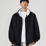 9w件+330g华棉2026春款拼色连帽开衫卫衣无影墙WY616P36，男装卫衣，电商A030