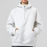 1w件+420g华棉2026春款拼螺纹半拉链套头卫衣无影墙WY606P45，男装卫衣，电商A030