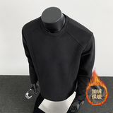 1w+420g华棉加绒2026春款解构拼接长袖T恤假模特T2596-JR特P23，男装T恤，电商A030