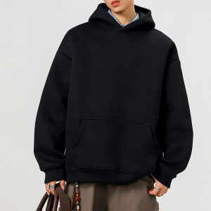 5W件+420g华棉加厚2026春款纯色连帽套头卫衣 无影墙 WY801 特P35，男装卫衣，电商A030