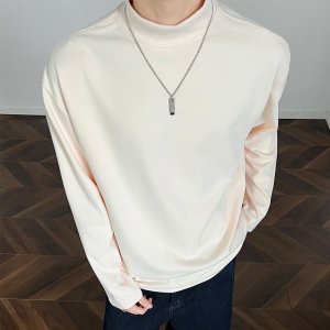 5w件+280g 2026春款德绒长T宽松长袖打底 内景模特 T2601 P12.5,男装T恤,电商A030