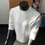 2w件德绒280g2026春款设计感长袖打底长恤假模特T2602P13.5，男装T恤，电商A030