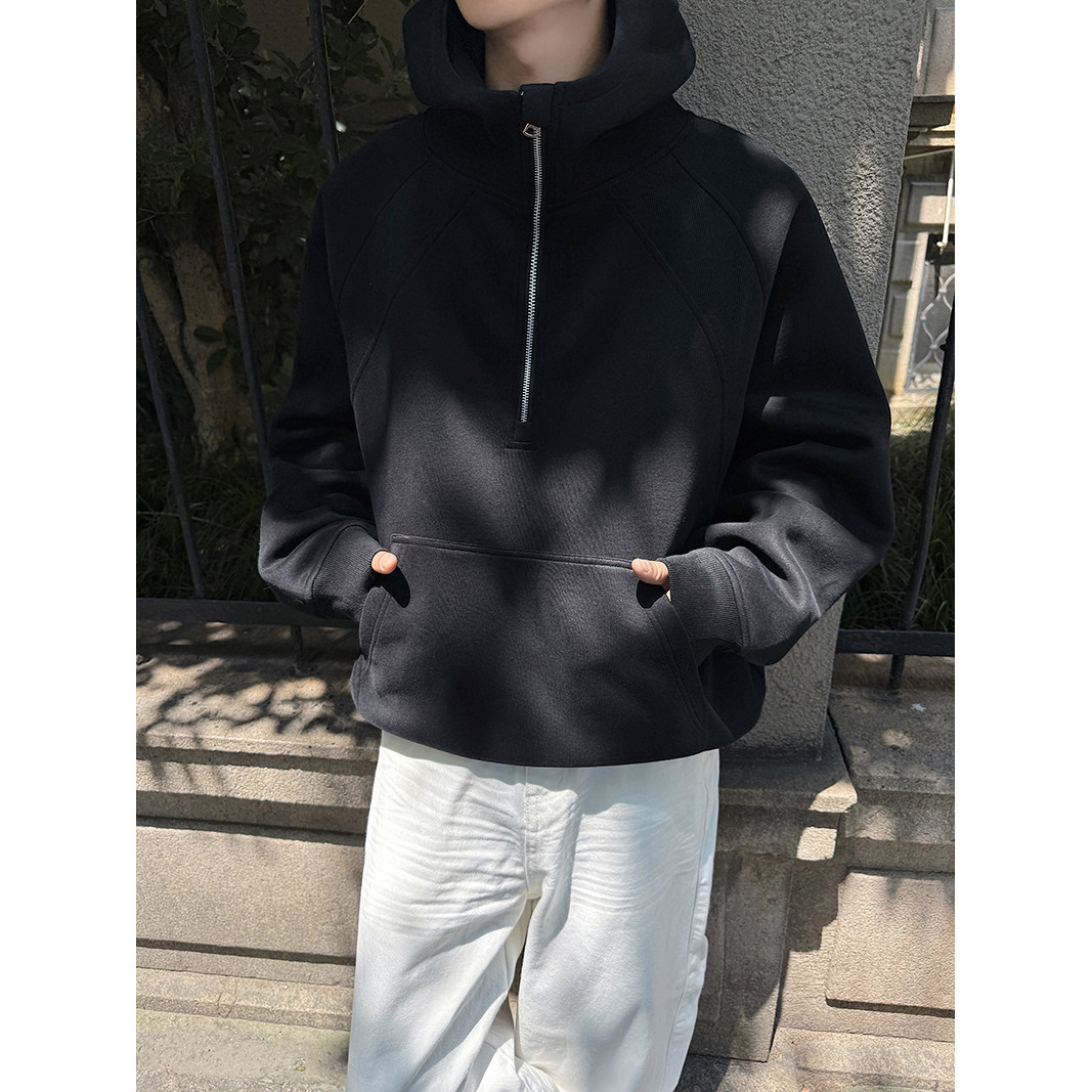 卫衣内搭潮牌高级感连帽外套套头衫拉链秋新款City2025WY606P45,女装短外套,电商A030