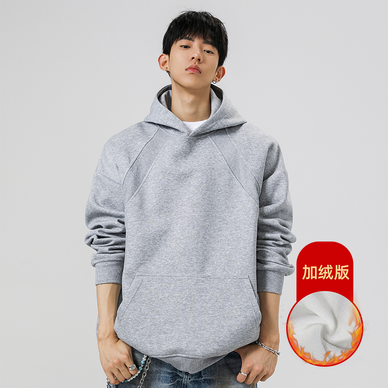 2000件+330g加绒款男潮牌套头连帽卫衣无影墙WY617-JR特P38，男装卫衣，电商A030