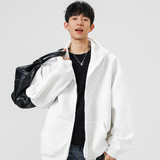 2W件+420g华棉加厚2026春款纯色拉链连帽卫衣无影墙WY802特P38，男装卫衣，电商A030