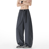 4k件+2026春款高街纯色弯刀凉感透气冰丝裤无影墙K2597P35控68，男装休闲裤，电商A030