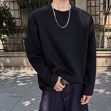 2W件+280g2026春款曼巴棉解构拼接长袖T恤高街模特T2598P18，男装T恤，电商A030
