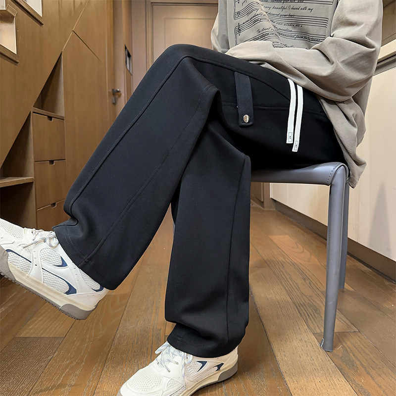 2000件+300g华棉2026春款重磅美式休闲卫裤室内模特K191P35,男装休闲裤,电商A030