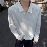 5w+280g2026春款曼巴棉重磅POLO衫翻领长袖T恤高街T2599P18，男装T恤，电商A030