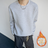 1w+420g华棉加绒2026春款解构拼接长袖T恤室内模特T2596-JR特P23，男装T恤，电商A030