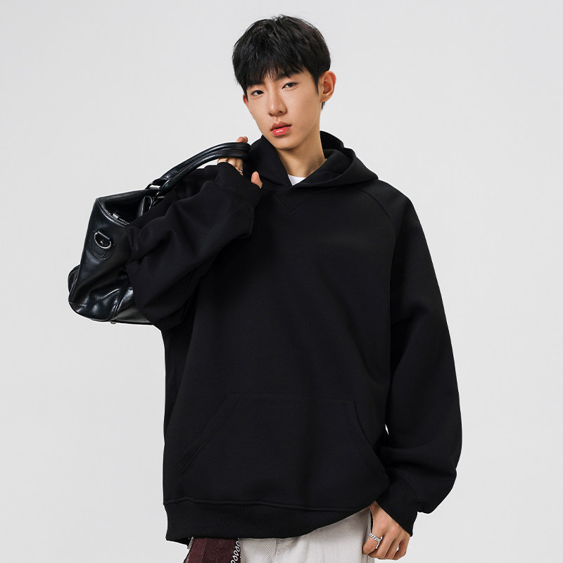 5000件+330g华棉2026春款小三角连帽套头卫衣无影墙WY618P35，男装卫衣，电商A030