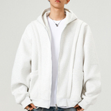 5k件+420g华棉2026春设计感双拉链连帽卫衣外套无影墙WY607特P45，女装短外套，电商A030