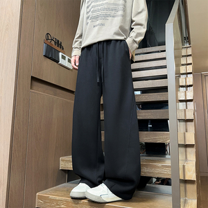 2000件+300g 2025潮流休闲运动抽绳男裤 室内模特 K195 P28，男装休闲裤，电商A030
