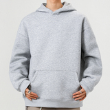 5W件+420g华棉加厚2026春款纯色连帽套头卫衣无影墙WY801特P35，男装卫衣，电商A030