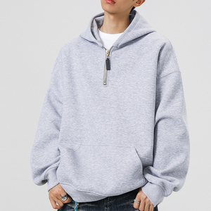 5k件+350g华棉 2026春款半拉链连帽套头卫衣 无影墙 WY608 特P35，男装卫衣，电商A030