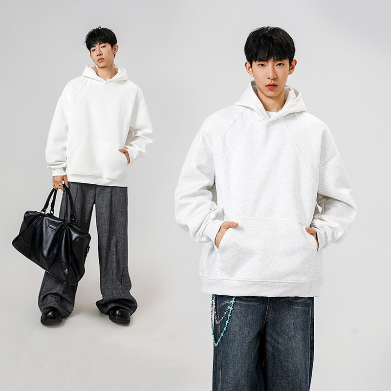 6w件+330g华棉2026春款男潮牌套头连帽卫衣无影墙WY617特P28，男装卫衣，电商A030