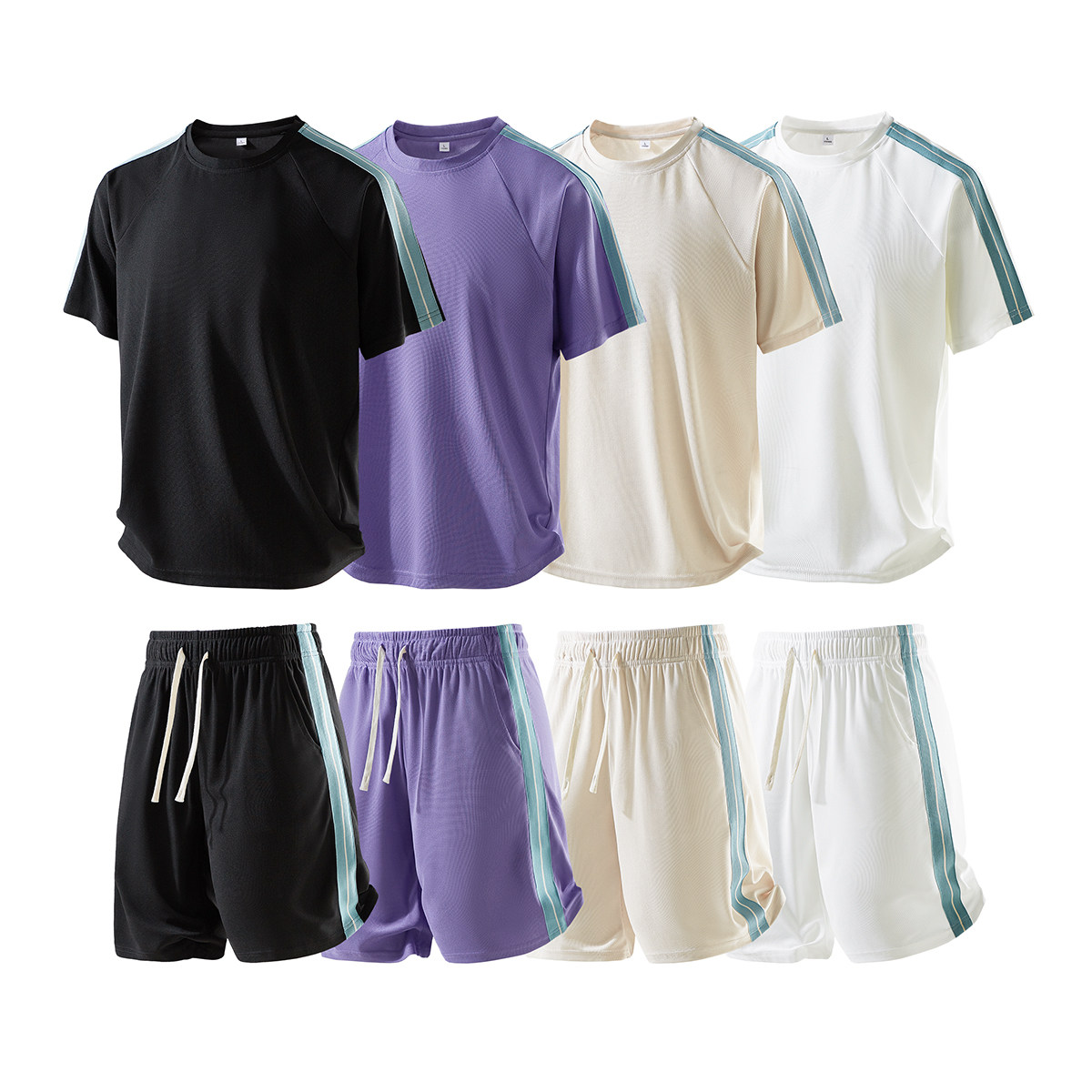 2千件冰晶格220g2026春款运动套装运痞帅两件套模特TZ2552特P28，男装休闲套装，电商A030