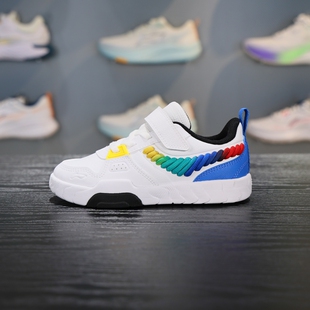 李宁童鞋板鞋2025秋季新款休闲鞋男女小童软底舒适运动鞋YKNV052