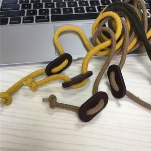 ins欧美sup卫衣抽带系绳棉风衣派克腰抽绳收拢帽真牛皮猪鼻皮扣环