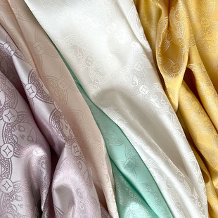 祥云仙鹤暗纹纱汉服布料暗花纱襕衫道袍袄裙马面裙披风面料