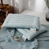 艾草大枕芯抑菌柔软青少年中低枕中老年护颈平枕48x74成人一只