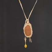 原创设计侘寂风安神香包手工项链刺绣挂件配饰薰衣草香囊