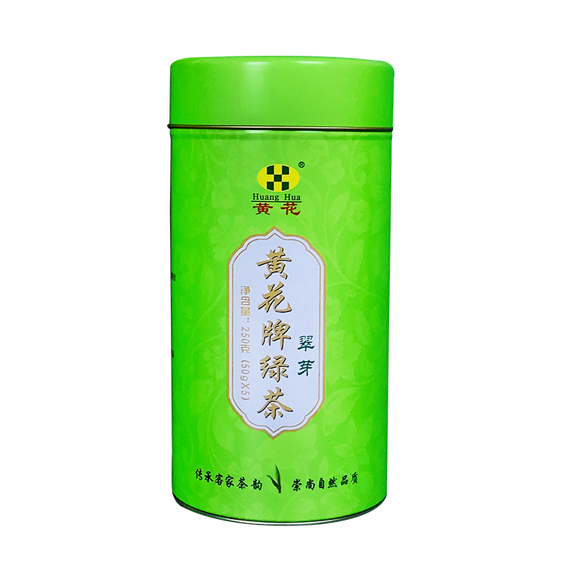 2024年春茶黄花牌绿茶明前翠芽高山绿茶炒青茶单罐250g（50gx5）