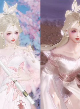 剑三剑网3无界 兔金忆广寒成女金发萝莉外观