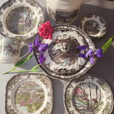 英国高档平盘陶瓷餐具