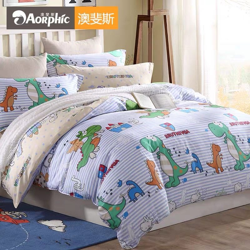 儿童全棉卡通单人被罩