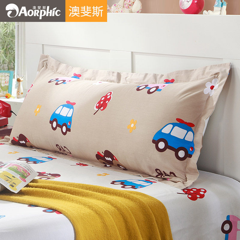 卡通儿童双人全棉枕头套